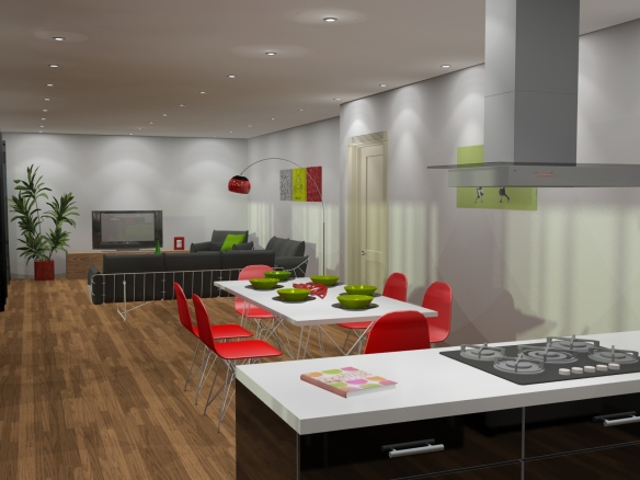 Megan Jones' Blog- 3D Visualisation- Apartment Interior 02
